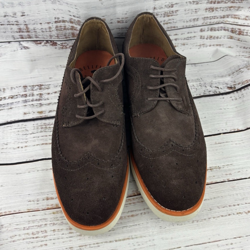 Bellfield 1986 Brown Derby Loafer Men's Shoes UK 9 EU 43 USA 10 - Picture 9 of 10